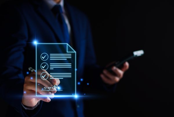 Signature Certificate Man Phone